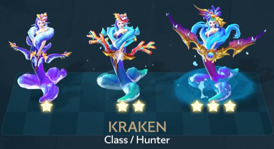 Kraken, karakter dengan stun paling op di Chess Rush