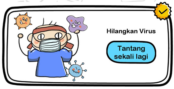 Game Brain Out Hilangkan Virus / Beat Virus