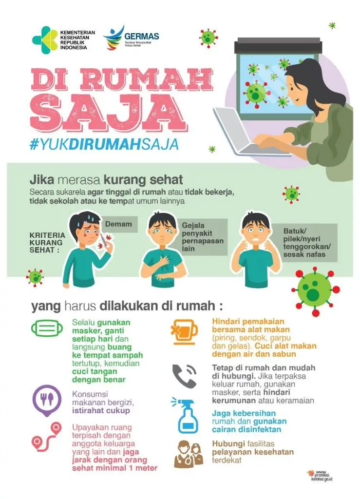 Poster Corona, Yuk Di Rumah Saja #Yukdirumahsaja