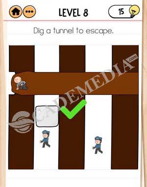 Brain Test 2 Prison Escape Level 15 Answer