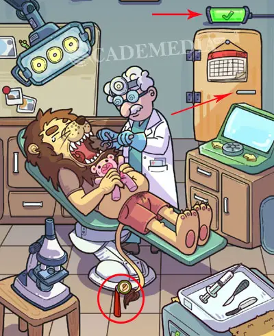 Kunci Jawaban Find Out Dokter Gigi (Dentist) : Stick warna merah