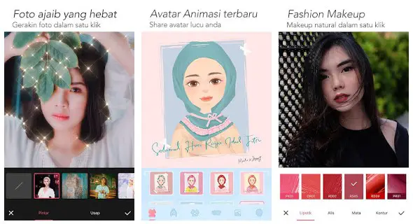 Aplikasi edit foto jadi anime Meitu