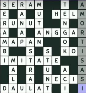 Kunci Jawaban TTS Pintar Level 201, 202, 203, 204, 205, 206, 207, 208