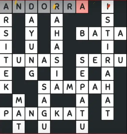 Kunci Jawaban TTS Pintar level 44