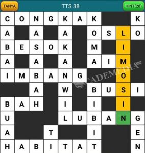 Kunci Jawaban TTS Asli Level 31, 32, 33, 34, 35, 36, 37, 38, 39, 40