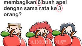 Kunci Jawaban Brain Out Level 214 Bagaimana cara membagikan 3 buah apel dengan sama rata ke 6 orang