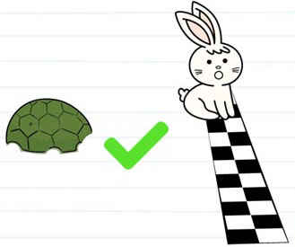 Sang kura-kura harus menang! (Brain Test Level 159)
