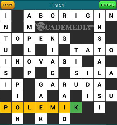 Kunci Jawaban TTS Asli Level 54