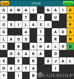 Kunci Jawaban TTS Asli Level 61, 62, 63, 64, 65, 66, 67, 68, 69, 70