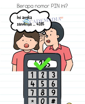 Kunci Jawaban Brain Test Minggu 17 Berapa nomor PIN ini?