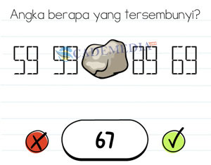 Kunci Jawaban Brain Test Minggu 21 Angka berapa yang tersembunyi?