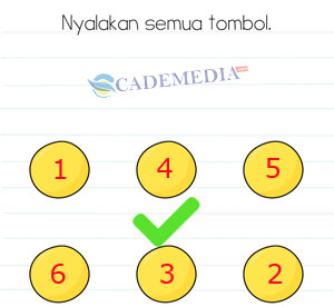 Kunci Jawaban Brain Test Minggu 30 Nyalakan semua tombol.