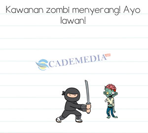 Kawanan zombi menyerang! Ayo lawan! (Brain Test Level 349)