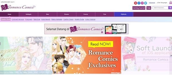 Situs Baca Manga Terbaik Romance Comics