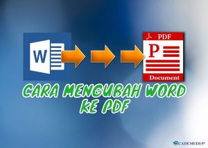 Cara mengubah word ke pdf