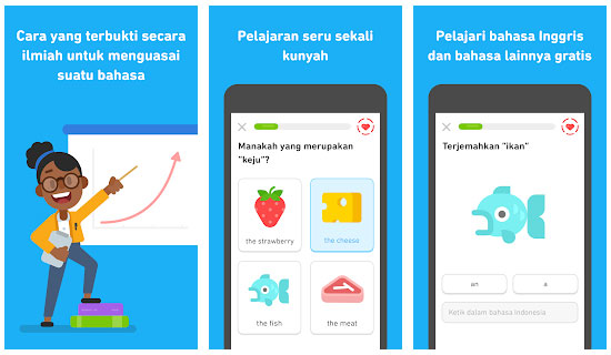 Aplikasi Belajar Bahasa Inggris Duolingo