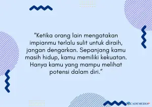 Contoh Kata-kata Motivasi untuk diri sendiri