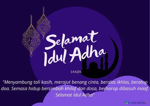 Kartu Ucapan Selamat Hari Raya Idul Adha1442 Hijriyah (2021) Menyentuh Hati dan Inspiratif