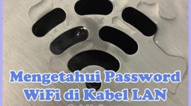 Cara Melihat Password WiFi yang Terhubung dan Terkoneksi dengan Kabel LAN