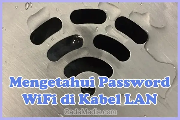 Cara Melihat Password WiFi yang Terhubung dan Terkoneksi dengan Kabel LAN