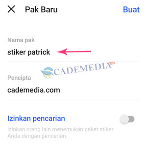 Stikerly Nama Pak Baru