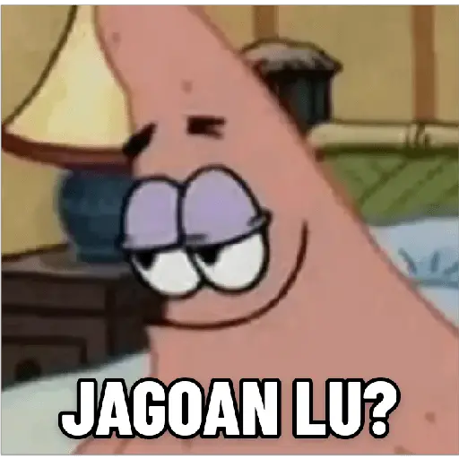 Stiker Patrick Jagoan Lu?