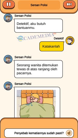 Chat percakapan sersan polisi dan detektif bagian pertama