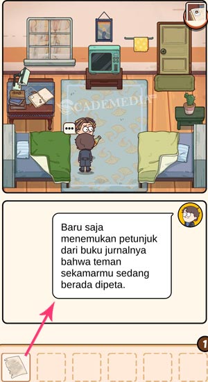 petunjuk ditemukan dalam buku jurnal