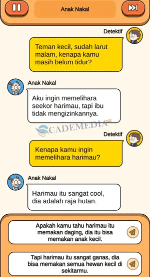 Chat percakapan anak nakal dan detektif bagian pertama