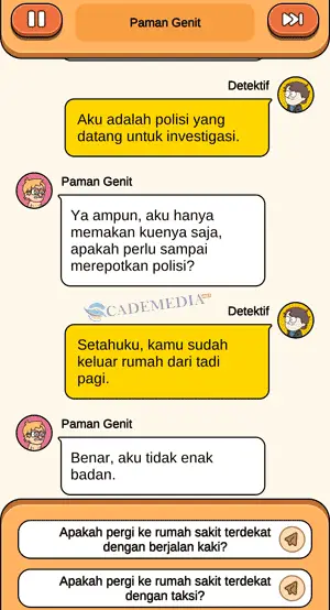 Chat percakapan detektif dan paman genit terkait nona M bagian kedua