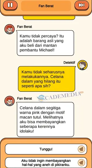 Chat percakapan detektif dan fans berat bagian ketiga