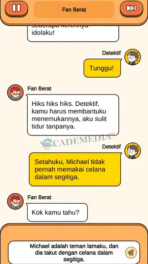 Chat percakapan detektif dan fans berat bagian keempat