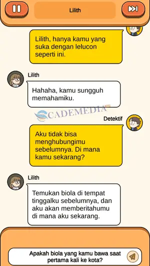 Chat percakapan detektif dan Lilith bagian kedua