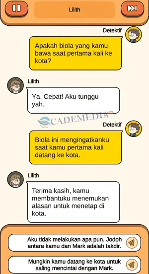 Chat percakapan detektif dan Lilith bagian ketiga