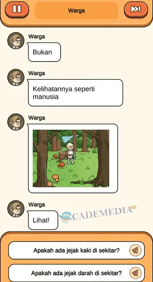 Chat percakapan detektif dan warga bagian kedua