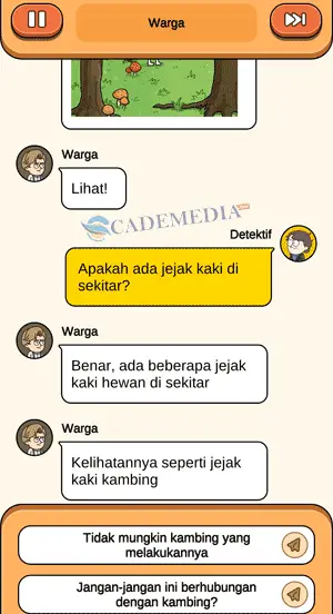 Chat percakapan detektif dan warga bagian ketiga