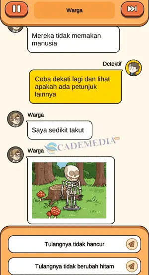 Chat percakapan detektif dan warga bagian keempat