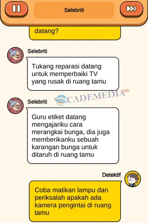 Chat percakapan detektif dan aktris selebriti bagian keempat