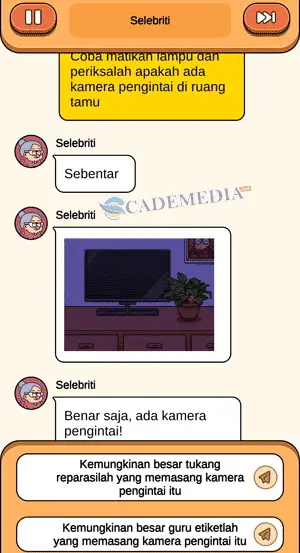 Chat percakapan detektif dan aktris selebriti bagian kelima