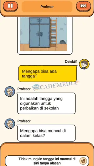 chat percakapan detektif dan profesor bagian ketiga