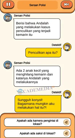 chat percakapan detektif dan sersan polisi tentang penculikan bagian kedua