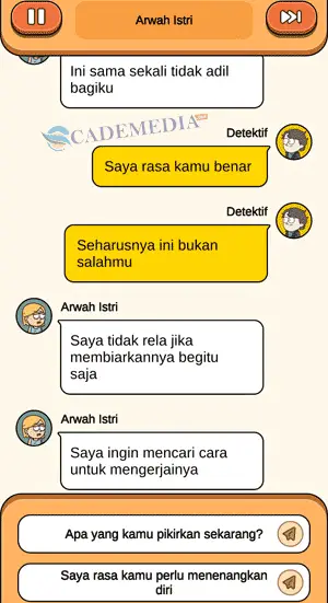 chat percakapan detektif dan arwah istri bagian ketiga