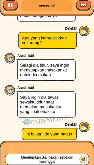 chat percakapan detektif dan arwah istri bagian keempat