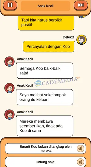 Chat percakapan detektif dan anak kecil tentang Koo bagian ketiga