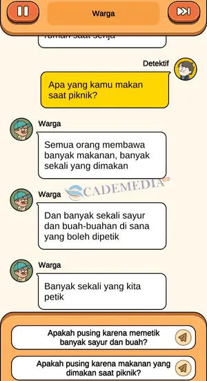 Chat percakapan detektif dan warga masalah halusinasi bagian ketiga