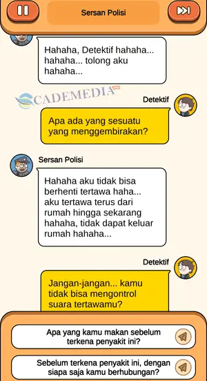 Sersan Polisi tidak bisa menahan tawa