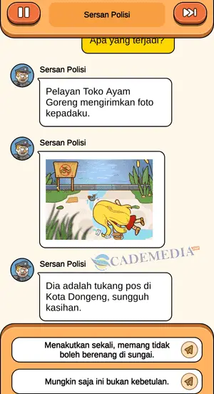 yang tewas adalah tukang pos di kota dongeng