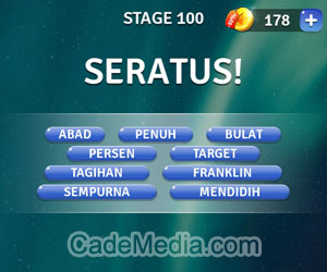 Kunci Jawaban Teka-Teki Kata Stage 100