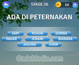 Kunci Jawaban Teka-Teki Kata Stage 26