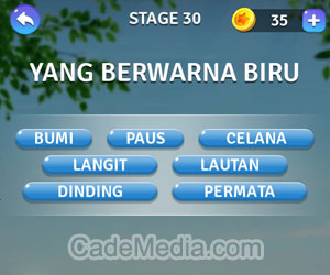 Kunci Jawaban Teka-Teki Kata Stage 30